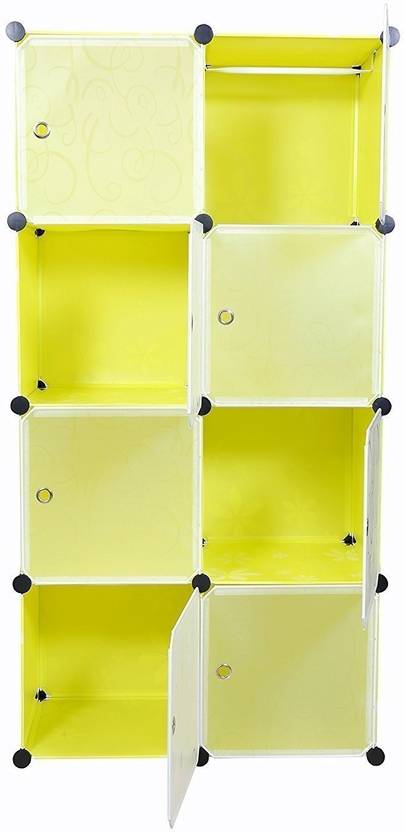 House Of Quirk Multi Use Diy Plastic 5 Plus 1 Cube Organizer House Of Quirk Multi Use Diy Plastic 5 Plus 1 Cube Organizer Bookcase Storage Cabinet Wardrobe Closet Green Pp Collapsible Finish Color