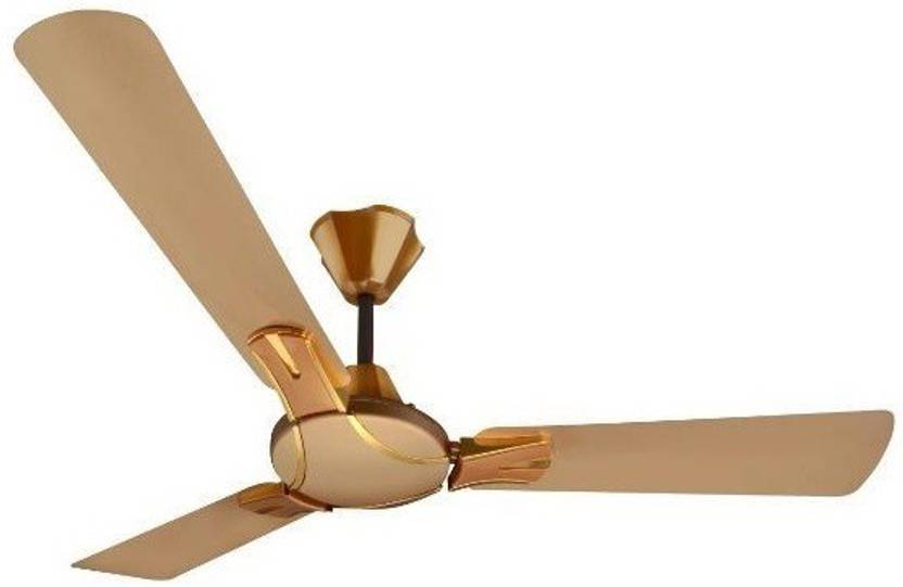 SAARISH Gold Ceiling Fan 1200 mm 3 Blade Ceiling Fan Price in India