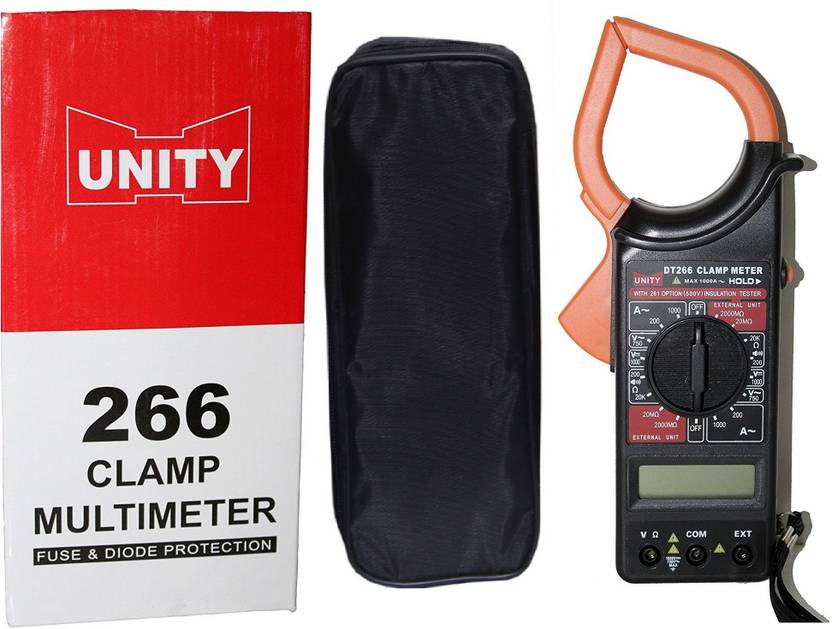 Unity 266 Digital Clamp Meter NonContact Multimeter for Measuring DC & AC Voltage, AC Current