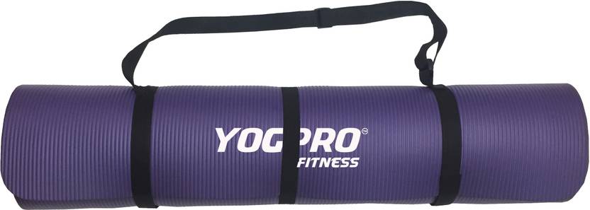 Yogpro Nbr Big Size Yoga Mat 175 X 75 Cm Purple 10 Mm Yoga Mat