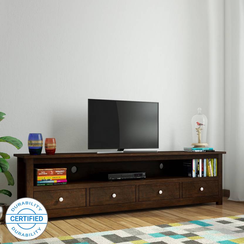 Timbertaste Dolly Sheesham Solid Wood Tv Entertainment Unit