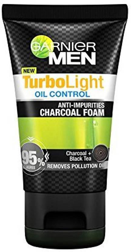 Garnier Men Turbolight Oil Control Charcoal Black Foam (100 ml)