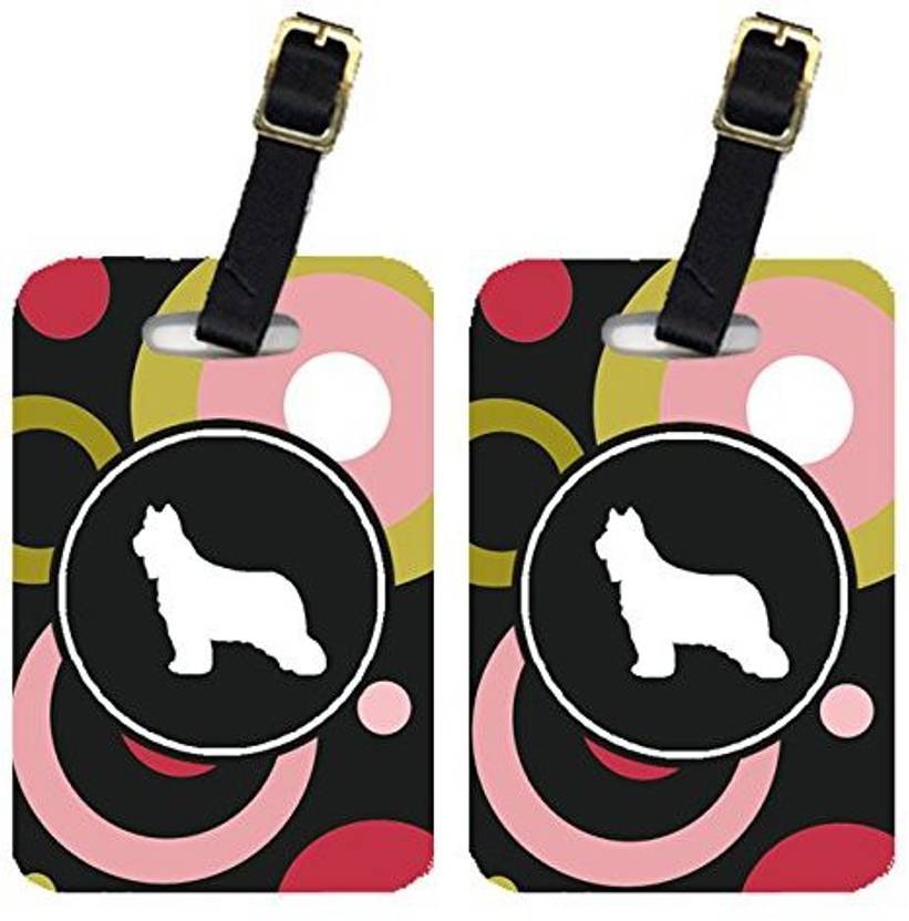 Caroline S Treasures Kj1121bt Briard Luggage Tag Multicolor Treasures Kj1121bt Briard Luggage Tag