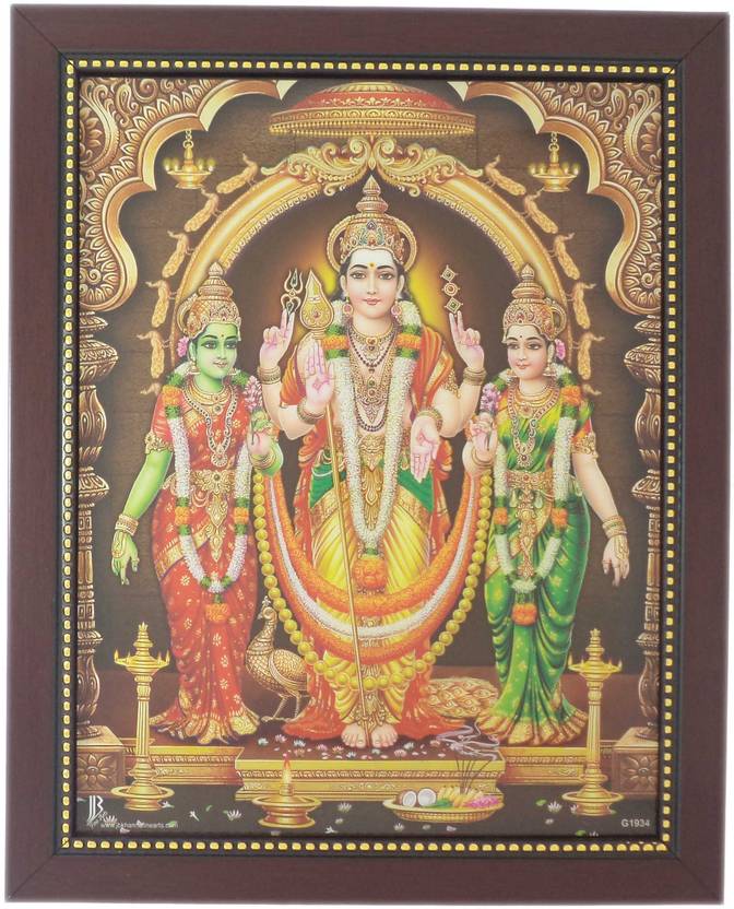 R S Exports Lord Murugan Photo Frame 32 5 Cm X 26 5 Cm X 1 5 Cm