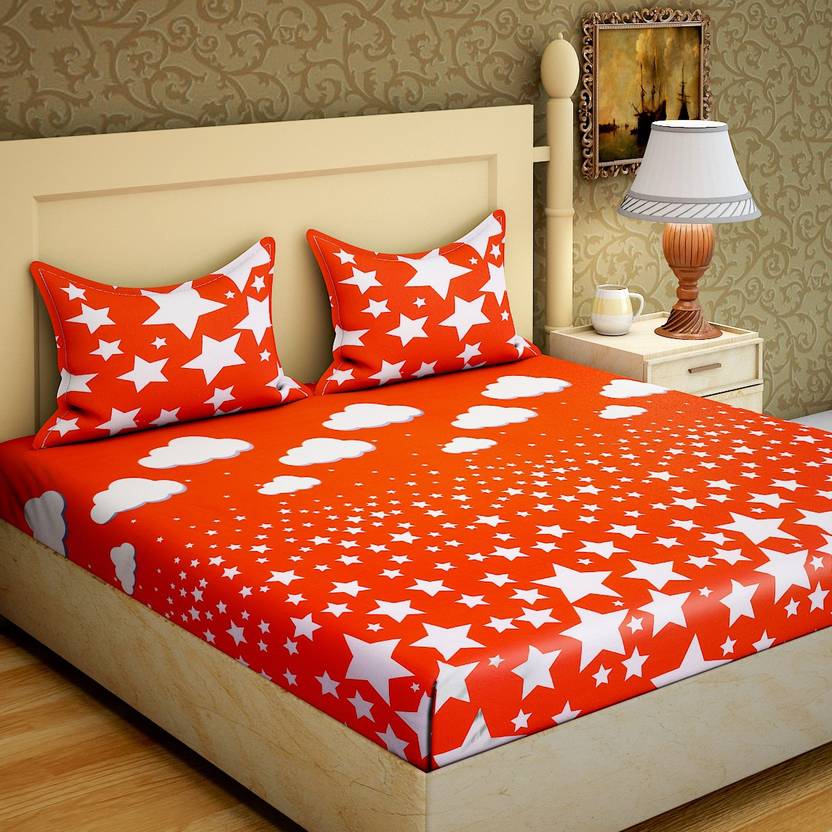 IWS 104 TC Cotton Double Printed Bedsheet