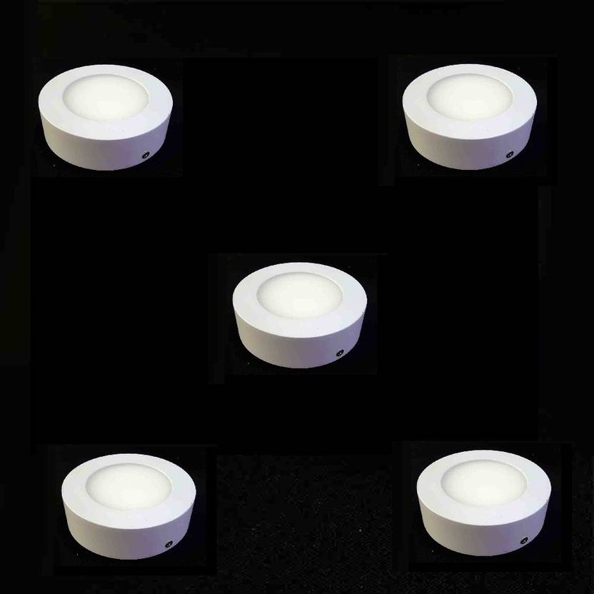 D Mak 6 Watt Led Surface Mounted Panel Light Round Cool White D Mak 6 Watt Led Surface Mounted Panel Light Round Cool White