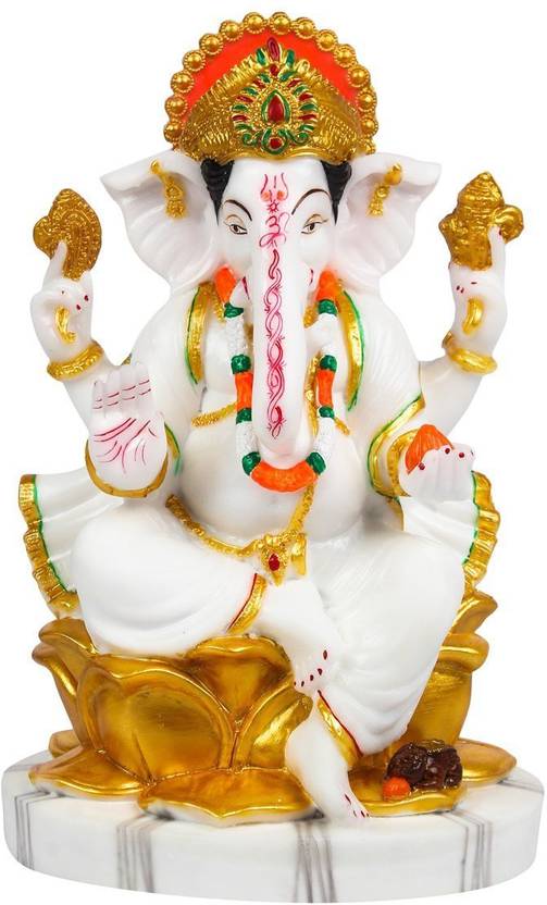 Fabzone Fabzone Marble Lord Ganesha Idol God Ganpati Ganesh