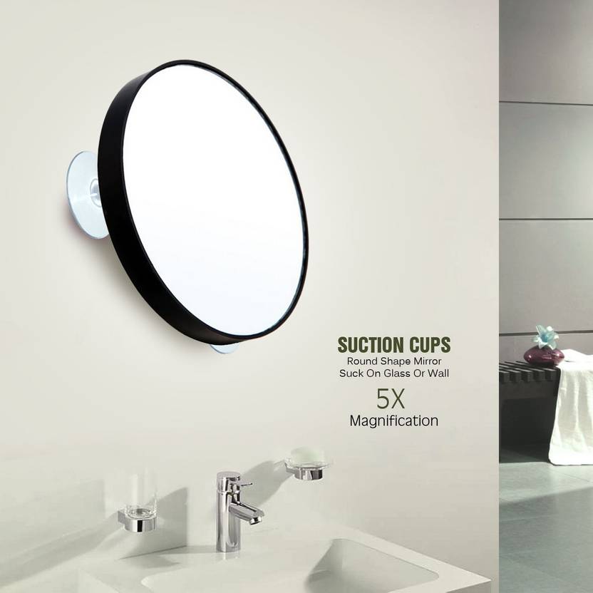 Foolzy Makeup Mirror 5x Magnifying Pocket Travel Vanity Bathroom Foolzy Makeup Mirror 5x Magnifying