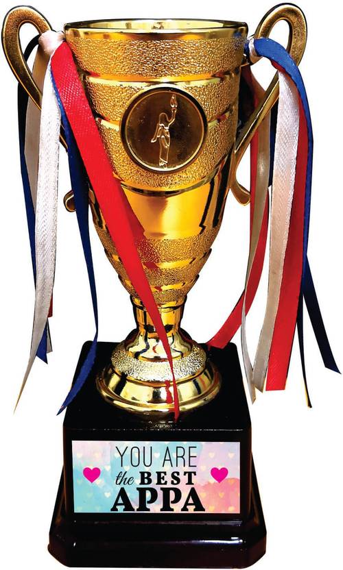 Giftsmate Fathers Day Gifts You Are Best Appa Tamil Trophy Golden