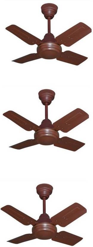 Saarish Arom Combo 3 24 Inch Mini Ceiling Fan 12 Blade