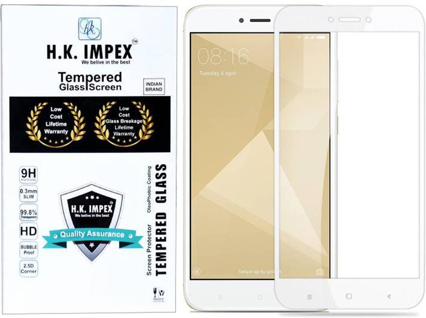 H K Impex Edge To Tempered Glass For Mi Redmi 4 H K Impex Edge To Tempered Glass For Mi Redmi 4 Pack Of 1
