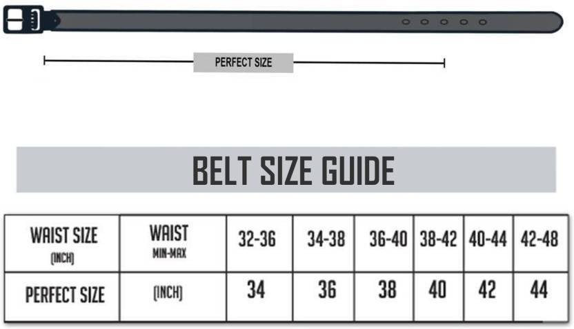 Mens Jeans Size Chart India