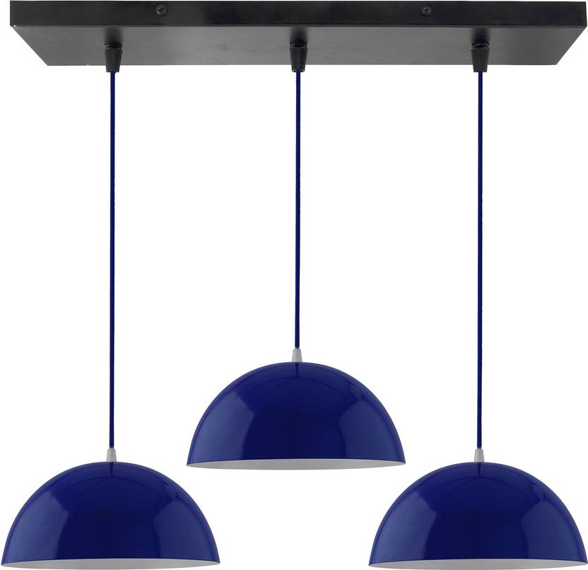 Homesake 3 Lights Linear Cluster Chandelier Blue Hanging Pendant