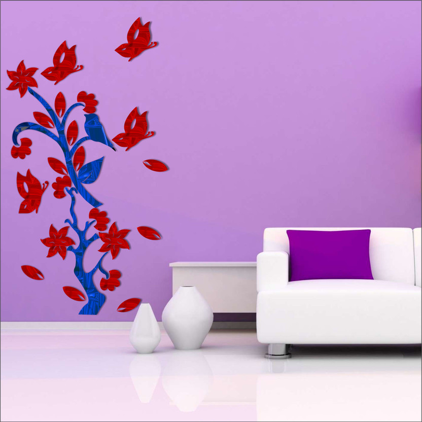 Wall Decors Art Decorations Erfly Mirror Acrylic Decors Wall Art Decorations Erfly