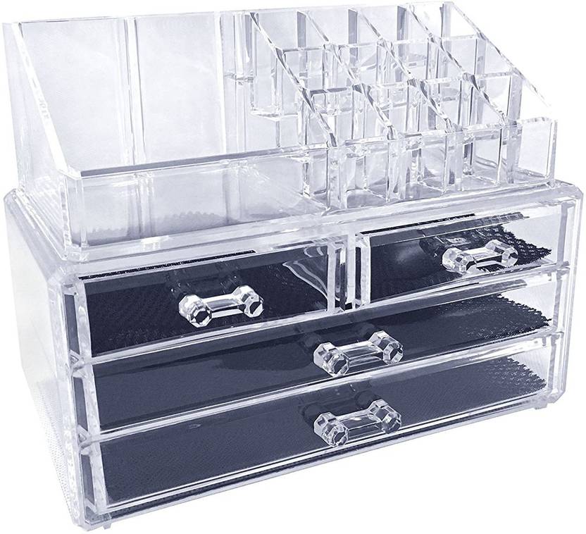 Ibs Acrylic Makeup Organizer Storage Box Case Cosmetic Jewelry 4 Drawer Container Bo Lipstick Display