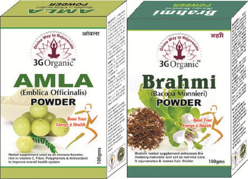 3g Organic Amla Brahmi 100 Organic Hair Pack To Prevent Hair Fall