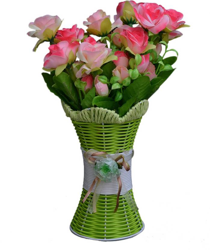 Sky Trends Artificial Flowers With Flower Pot Flower Vase For