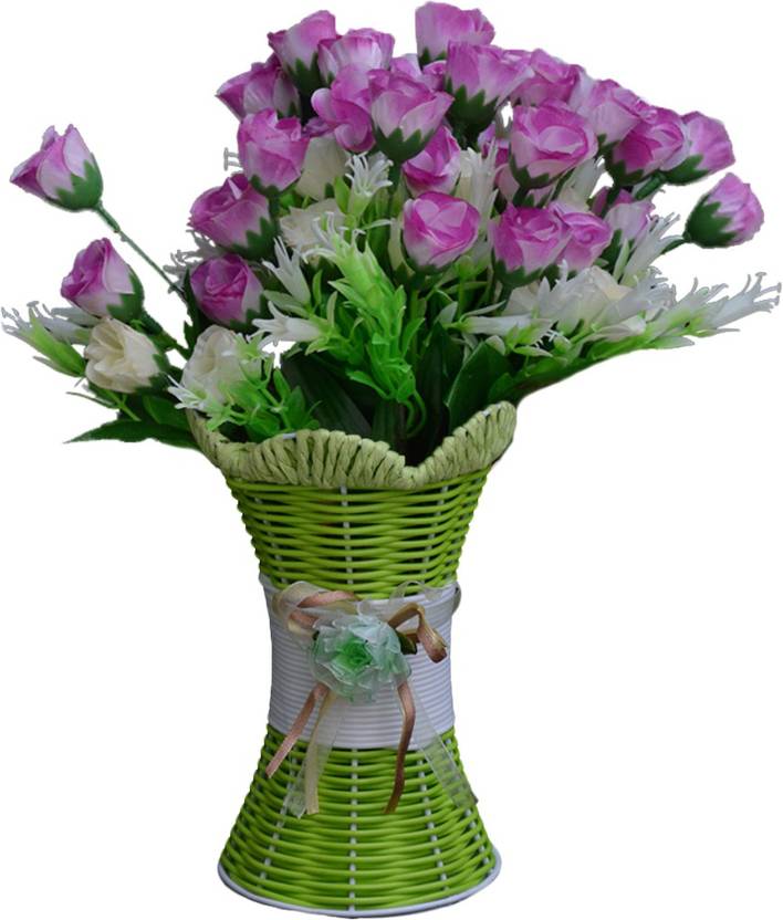 Sky Trends Artificial Flowers With Flower Pot Flower Vase For