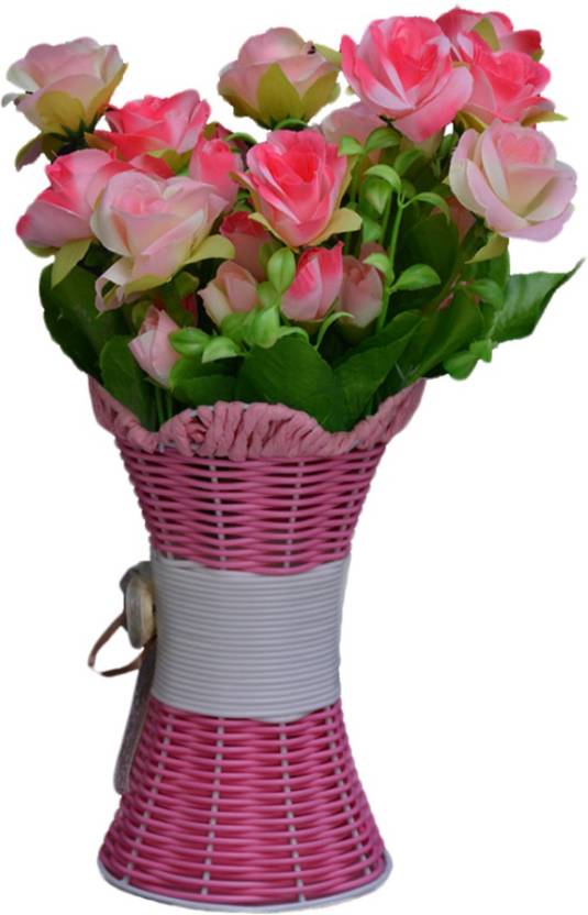 Sky Trends Artificial Flowers With Flower Pot Flower Vase For