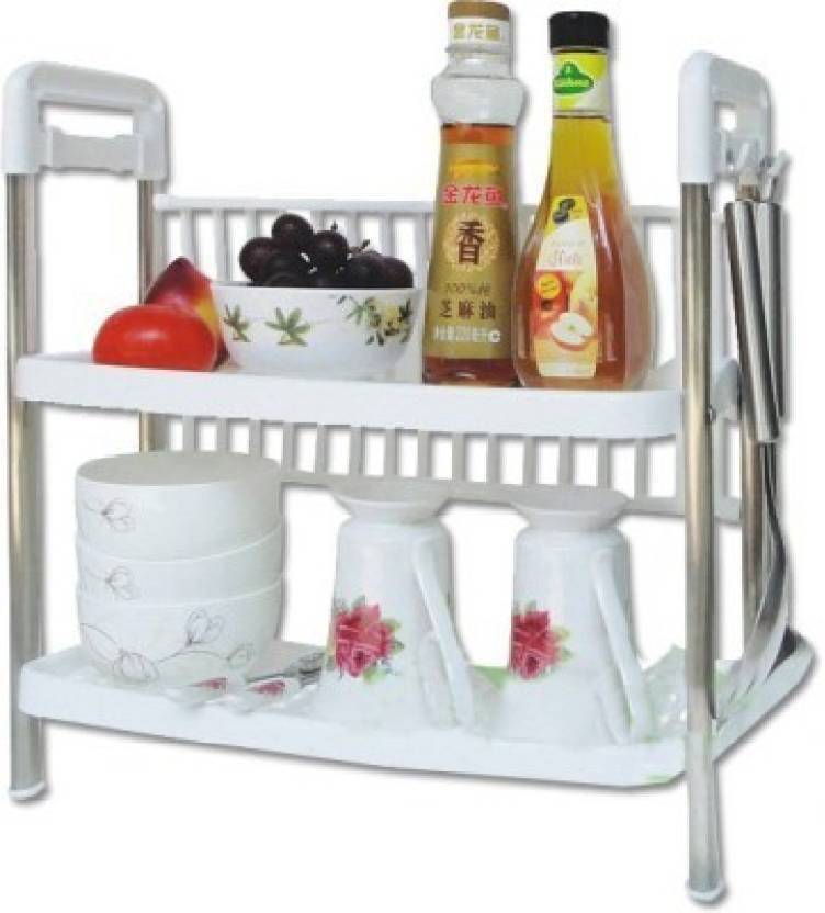 Drake Kitchen Racks And Shelves Kitchen Storage Two Layer Plastic