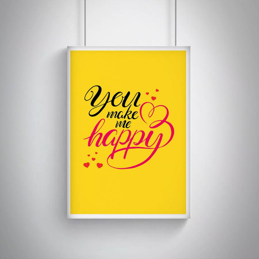 cool trendy quirky posters you make me happy show your love to