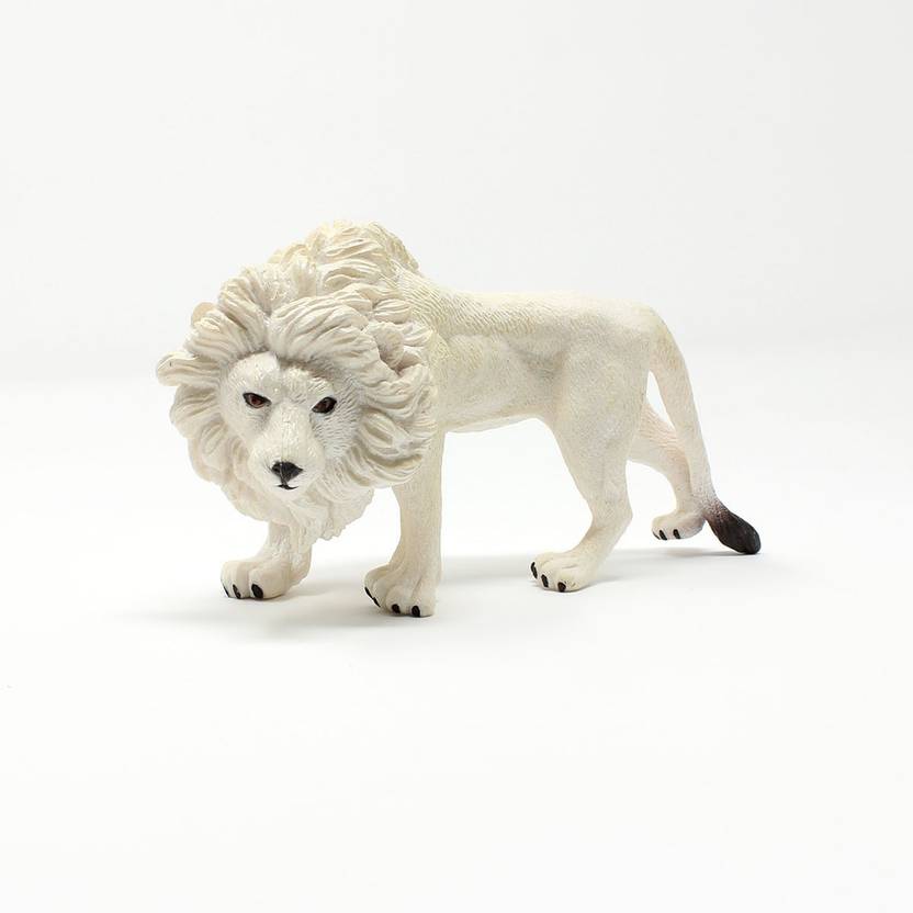 Tootpado Lion Animal Toy Figure 6 Inch White 1tng58