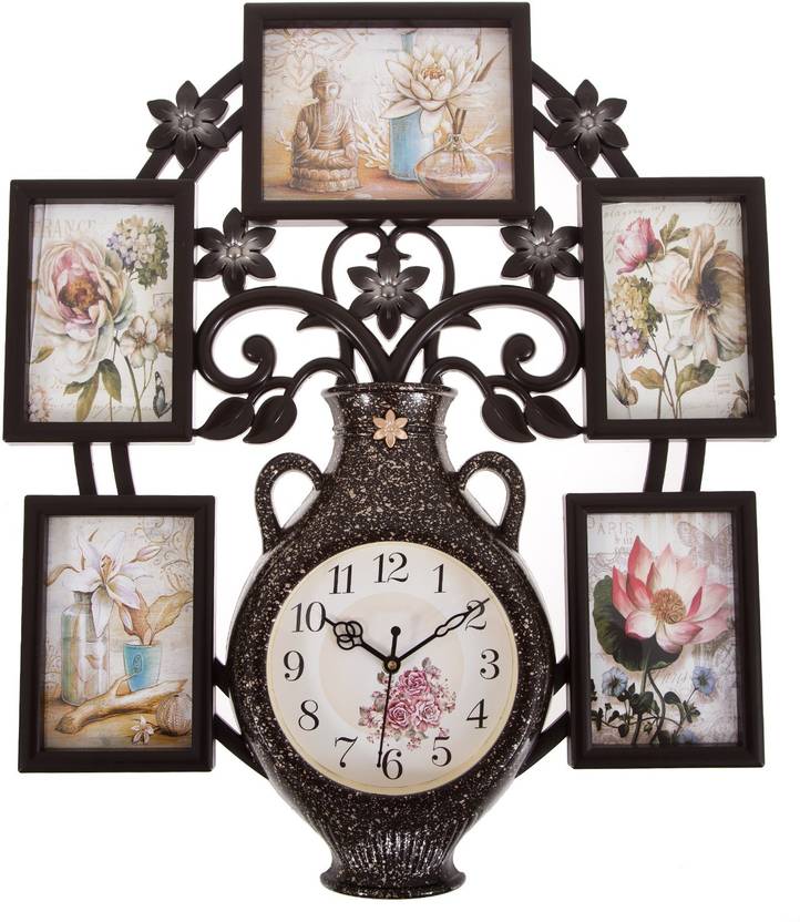 Smile2u Retailers Og 47 5 Cm X 55 Wall Clock In India Smile2u Retailers Og 47 5 Cm X 55 Wall Clock Brown With Glass