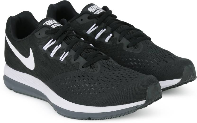 NIKE ZOOM WINFLO 4 Running Shoes For Men Buy BLACK/WHITE-DARK GREY Color NIKE ZOOM WINFLO 4 Running Shoes For Online at Best Price - Shop Online Footwears in