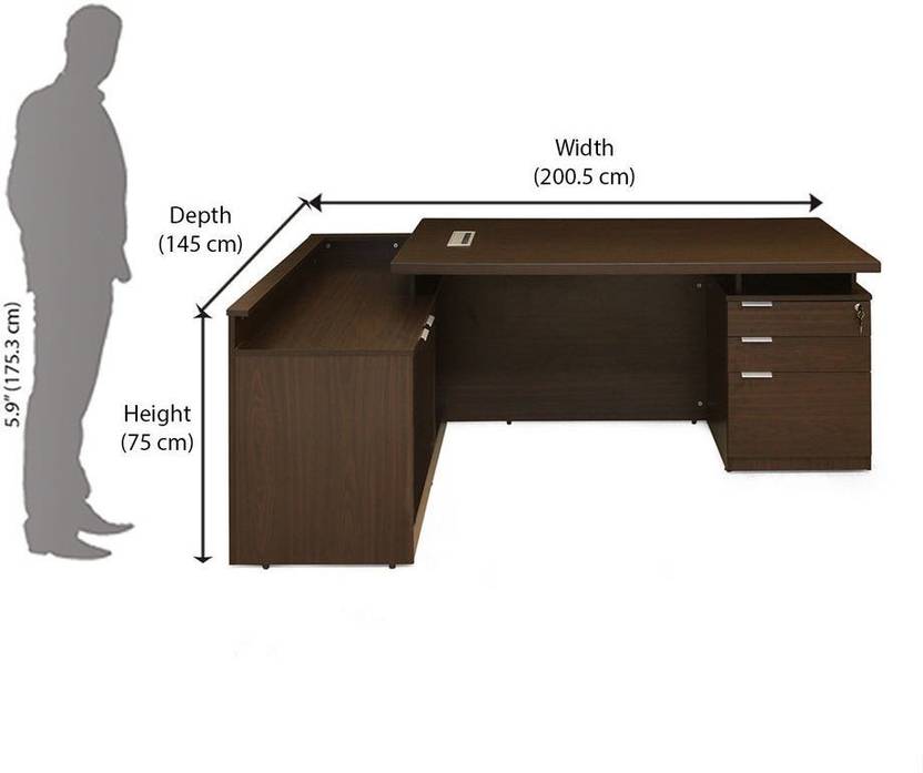 Nilkamal Elegant Engineered Wood Office Table Price in India Buy