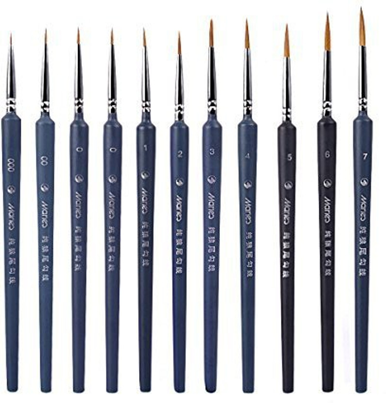 Fine Detailing /& Art Detail Paint Brush Set Miniature Art Brushes Z