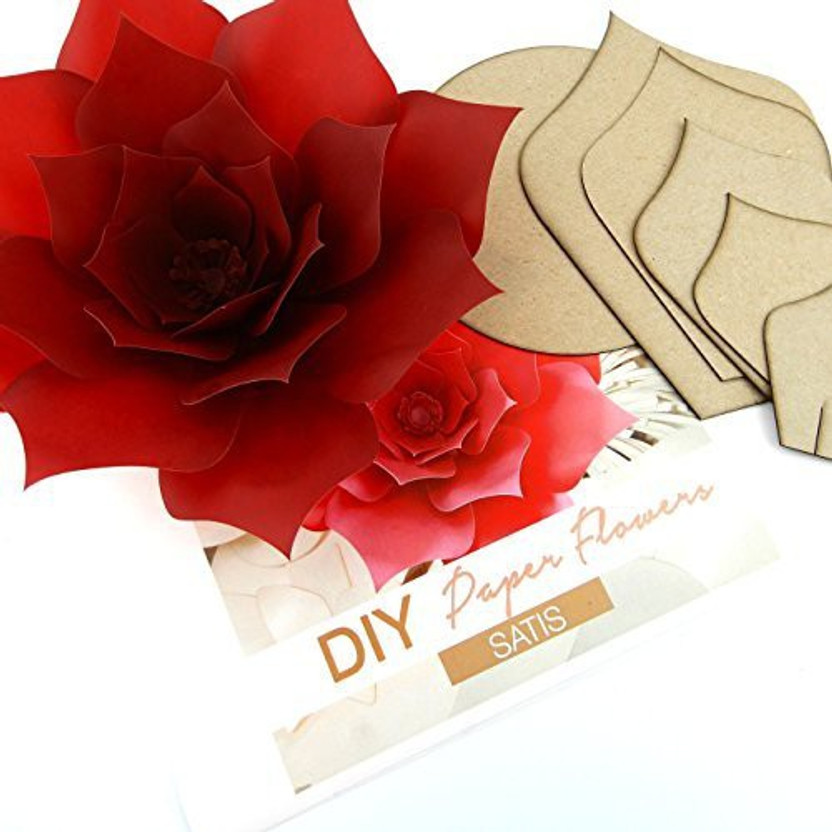 generic paper flower template kit pattern diy craft giant flower paper craft template