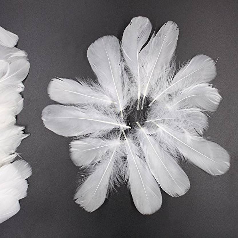 Md Trade 500 Pcs Nature Goose Feather Diy Craft Wedding Home Party