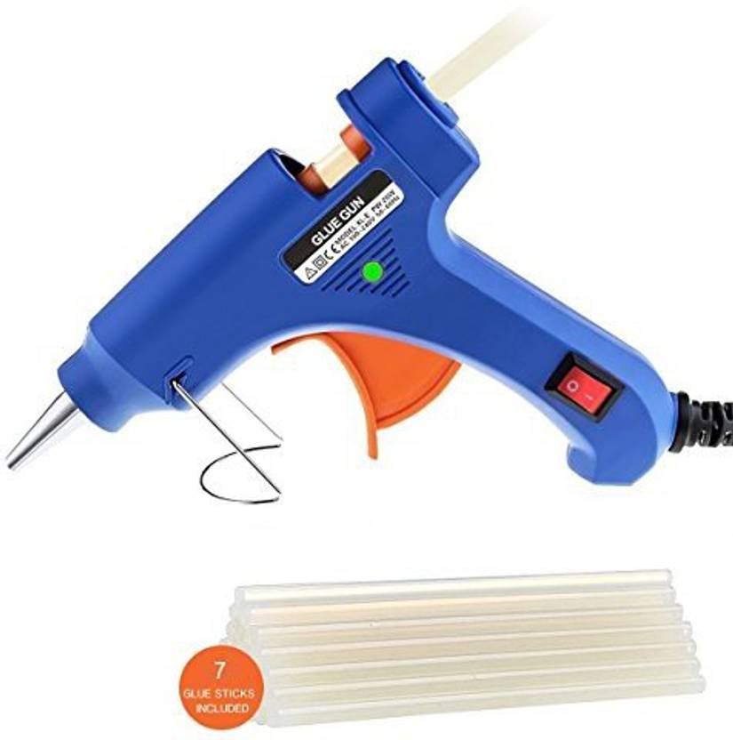 Eonthry Mini Hot Glue Gun 20 Watts Blue High Temperature Glue Gun For