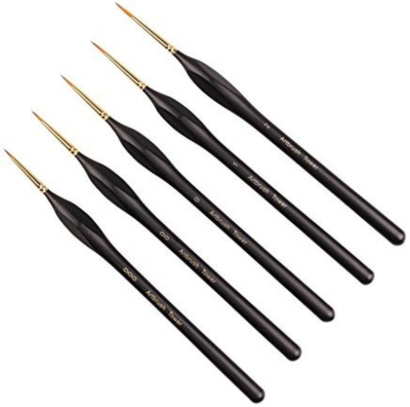 Angular Silver Brush 2006S-018 Golden Natural Hair and Taklon Short Handle Blend Brush 1//8-Inch
