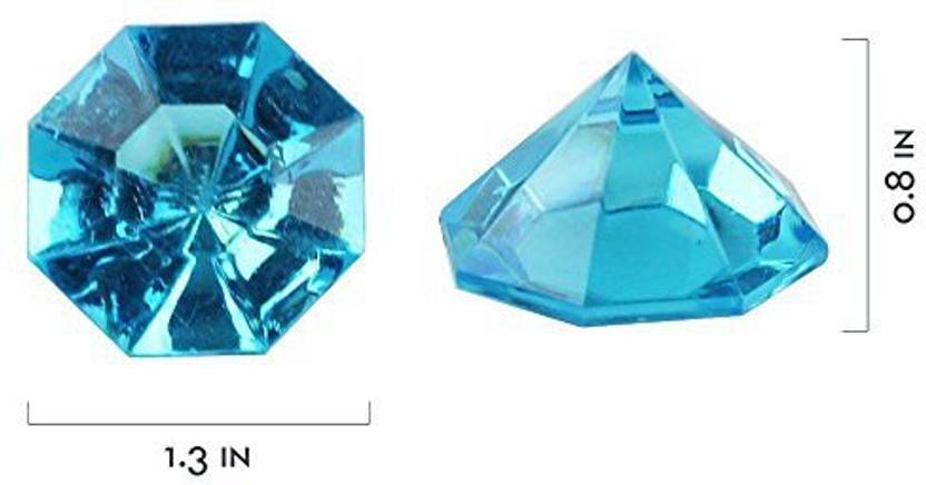 R Flower 36 Carat Colorful Acrylic Diamond Crystals Gems Jewels