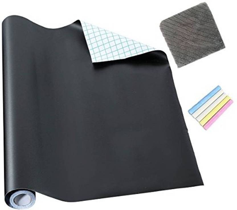 Generic Paprma Chalkboard Contact Paper With 5 Colored Chalk And 1 Generic Paprma Chalkboard Contact Paper With 5 Colored Chalk And 1 Eraser Cloth Extra Large