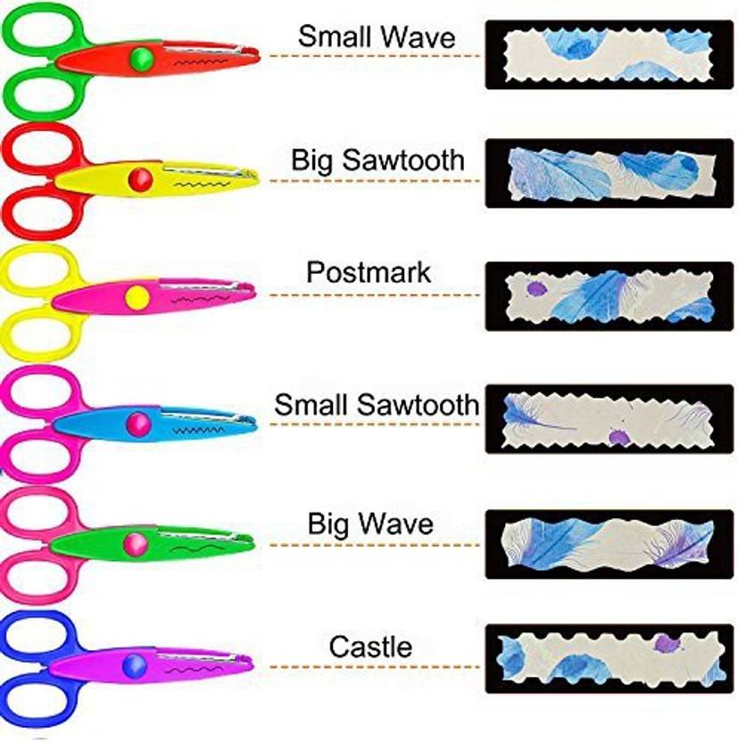 N Iceshop Niceshop Safe Paper Edging Scissors Colorful Decorative