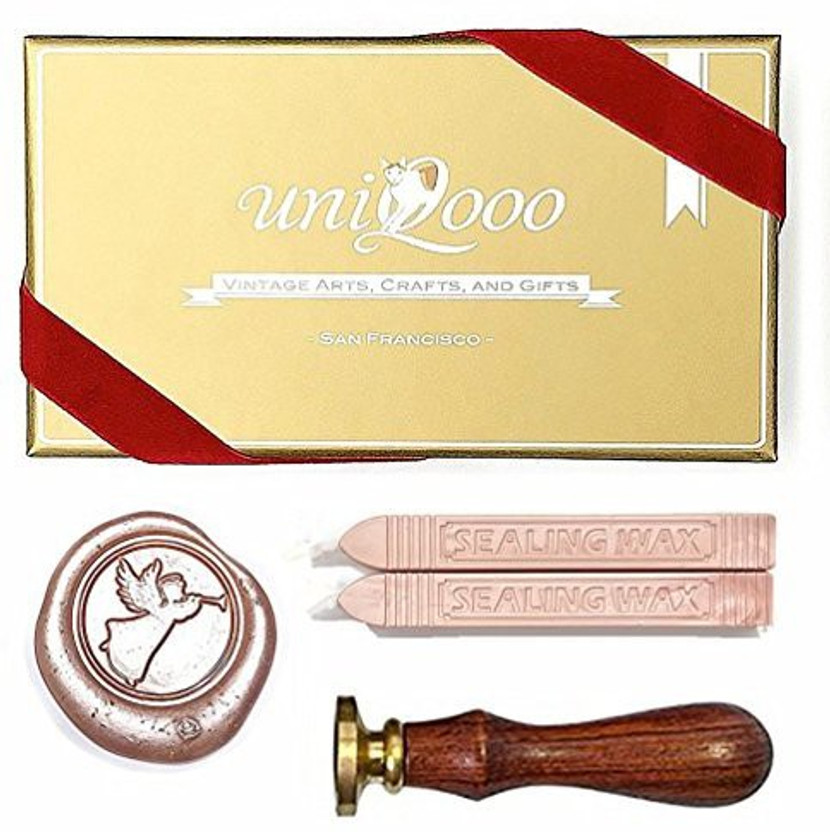 UNIQOOO Initial N Vintage Wax Sealing Stamp Arts Crafts Wine Wedding Invitation Letter