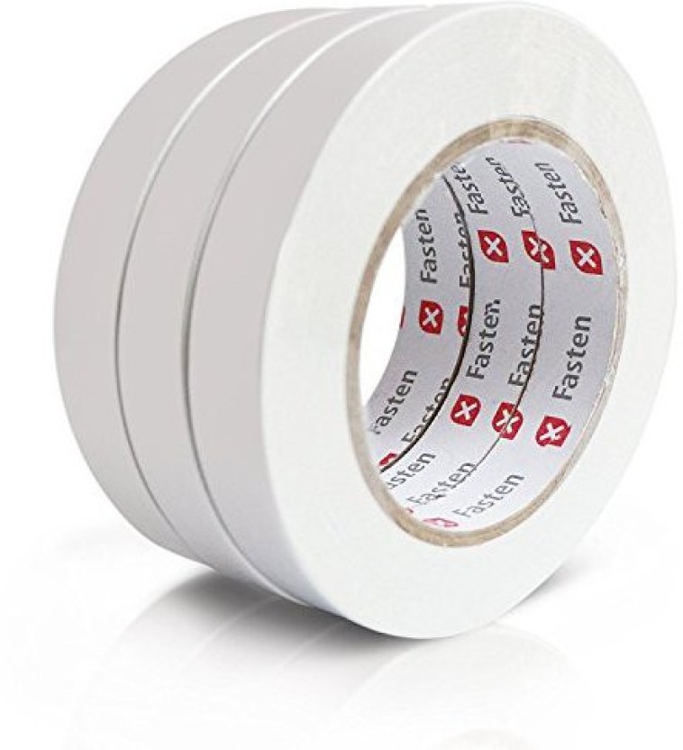 XFasten Double Sided Tape Removable Pack of 3 3//4-Inch by 20-Yards