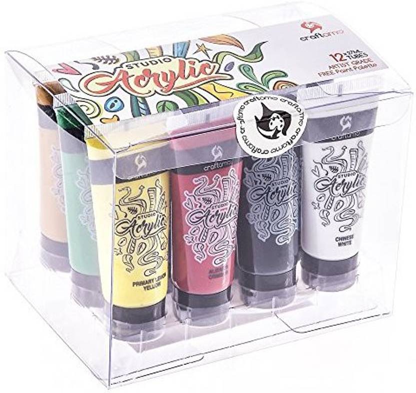Craftamo Acrylic Paints Set 12 X 27ml S Painting Craftamo Acrylic Paints Set 12 X 27ml