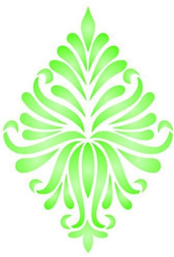 Generic Damask Stencil 4 5 X 6 5 Inch S Reusable Large