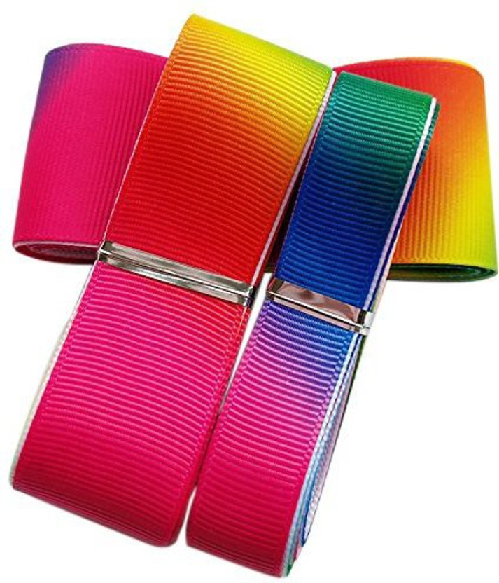 Chenkou Craft 55Yards Assorted Sizes Colors Styles Organza Ribbon Polyestor Ribbon Grosgrain Ribbon Ribbons Mix Lots Bulk