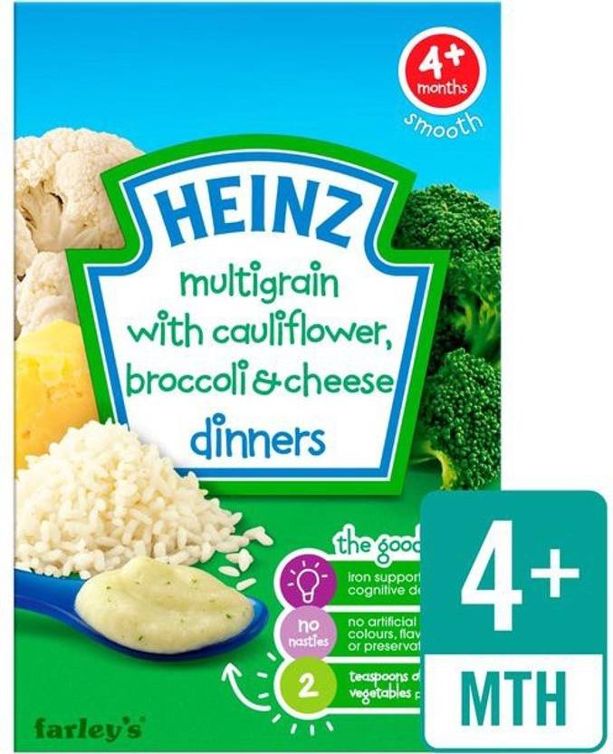 Heinz Baby Food Cauliflower Broccoli Cheese Dinner 125g Cereal