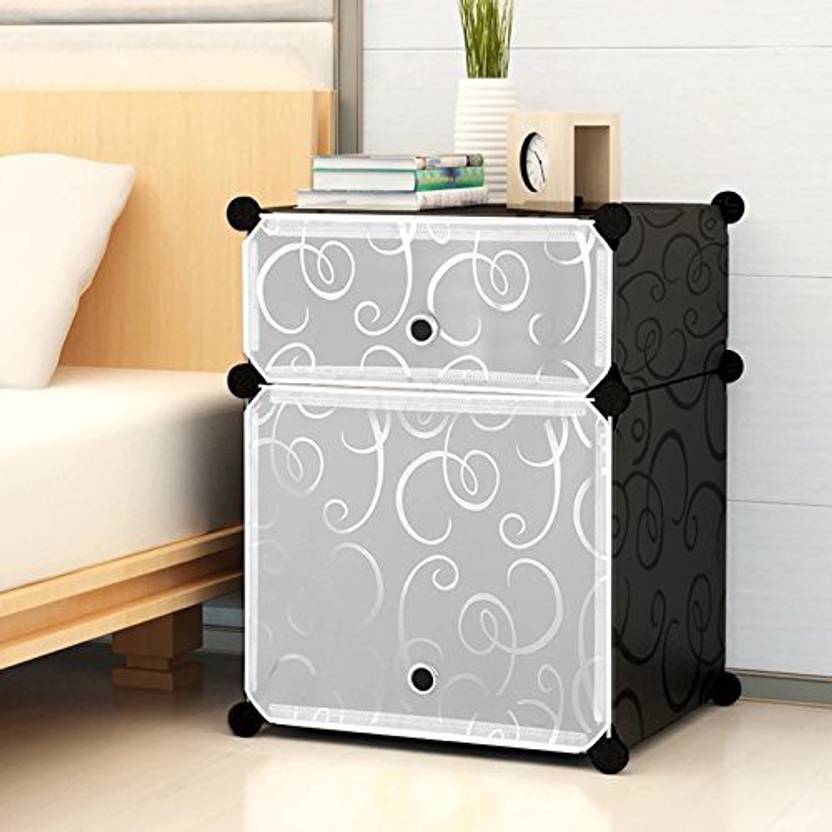 House Of Quirk Portable Bedside Table Cube Storage Organizer