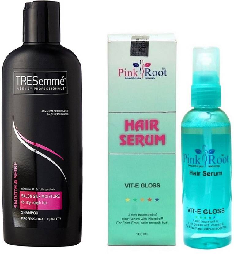 Pink Root Hair Serum 100ml And Tresemme Smooth Shine Salon