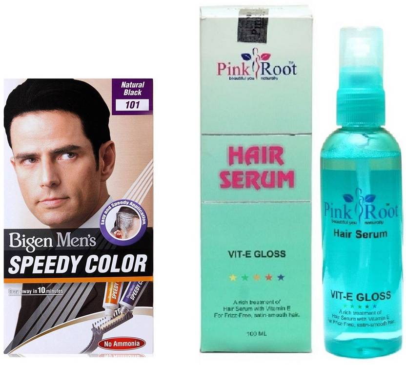 Pink Root Hair Serum And Bigen Men S Speedy Color 101 Natural