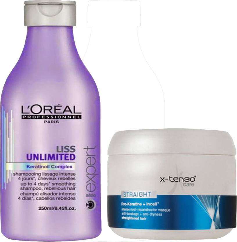 L Oreal Care Straight Hair Masque Unlimited Keratinoil Hair