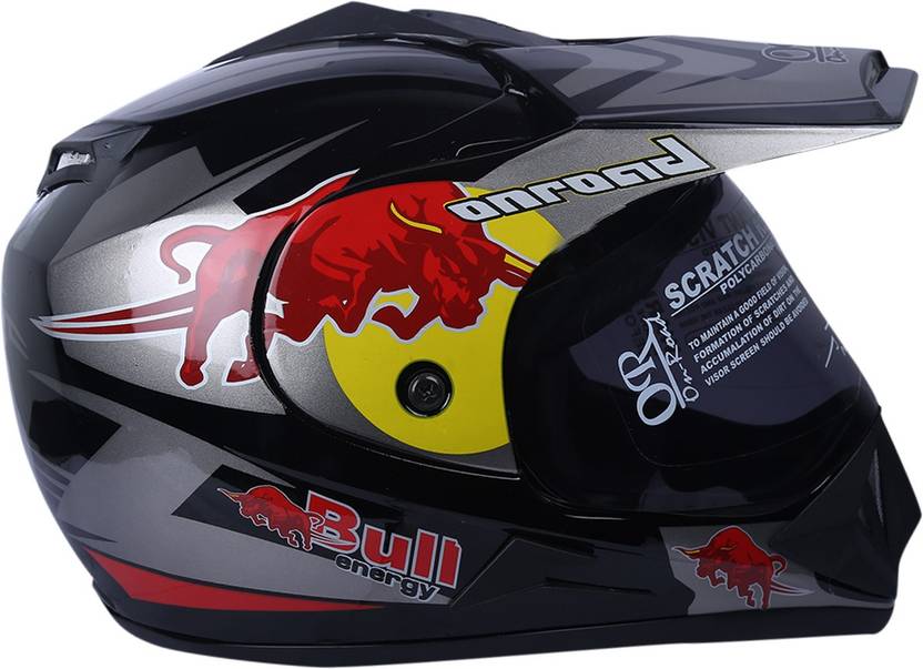 Autovhpr O2 Red Bull Black With Silver Dashing Stylish