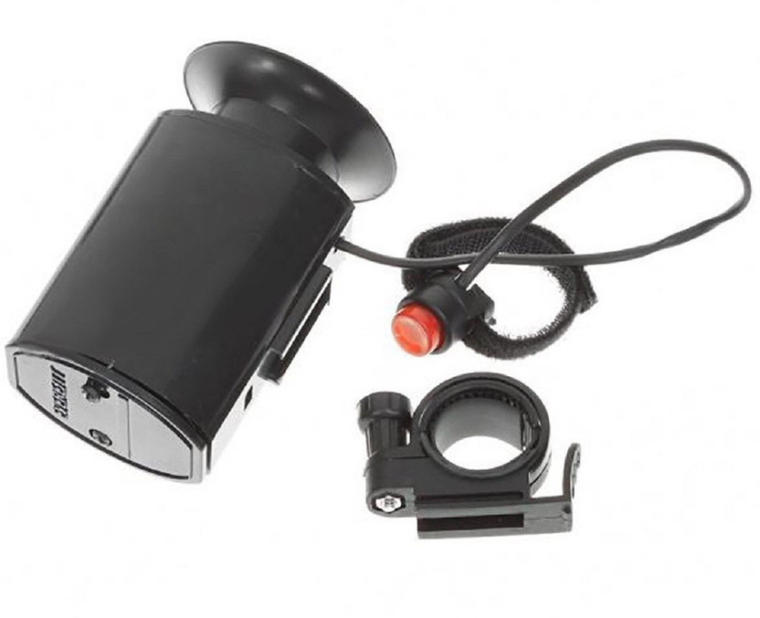 Bicycle Horn Electronic Black Speaker 6 Bike Bell Loud Sounds Ultra Siren Alarm