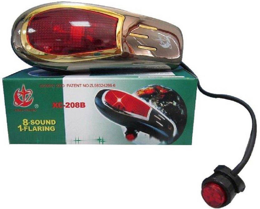 7 LED Bike Electric Light Horn Bell Bicycle Call Turn Signal Lamp Brake Warning